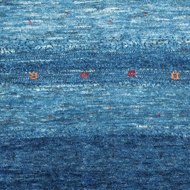 Gabbeh Tæppe - Loribaft Persisk - 108 x 88 cm - blå