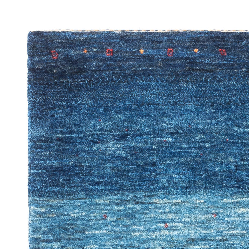 Gabbeh Tæppe - Loribaft Persisk - 108 x 88 cm - blå