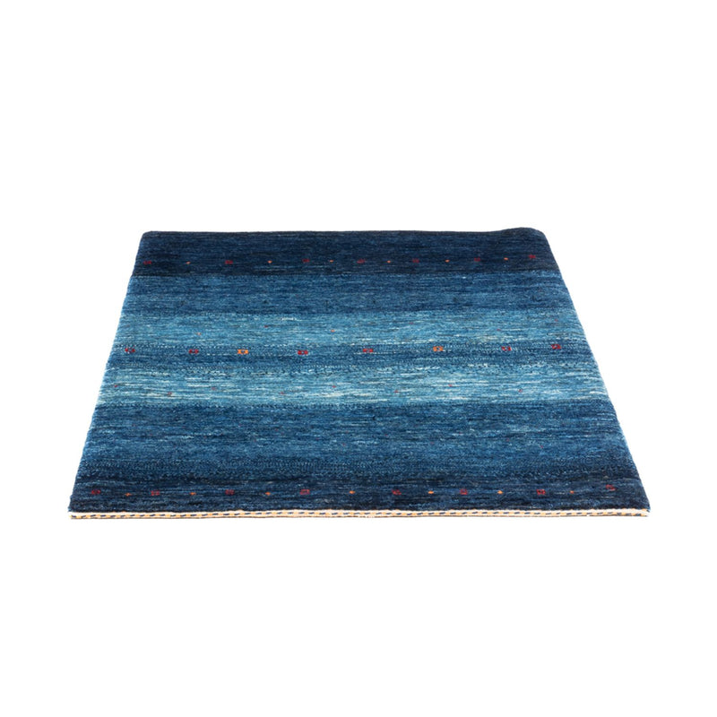 Gabbeh Tæppe - Loribaft Persisk - 108 x 88 cm - blå