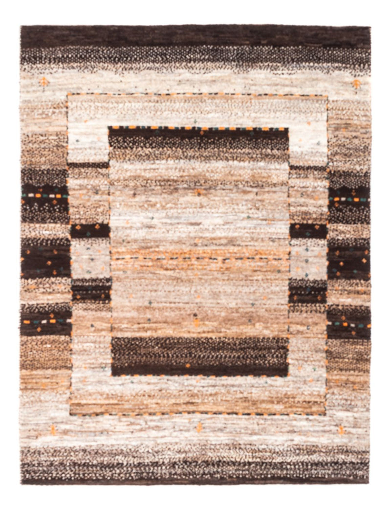Gabbeh Tæppe - Loribaft Persisk - 132 x 96 cm - natur