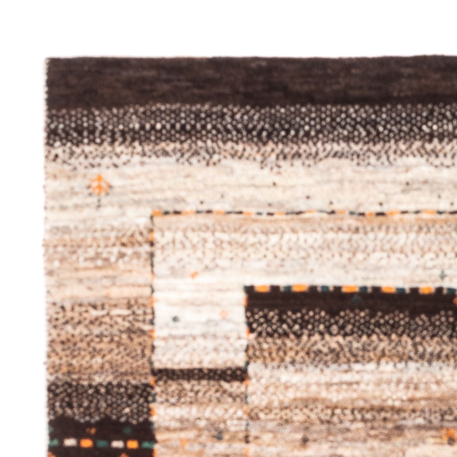 Gabbeh Tæppe - Loribaft Persisk - 132 x 96 cm - natur