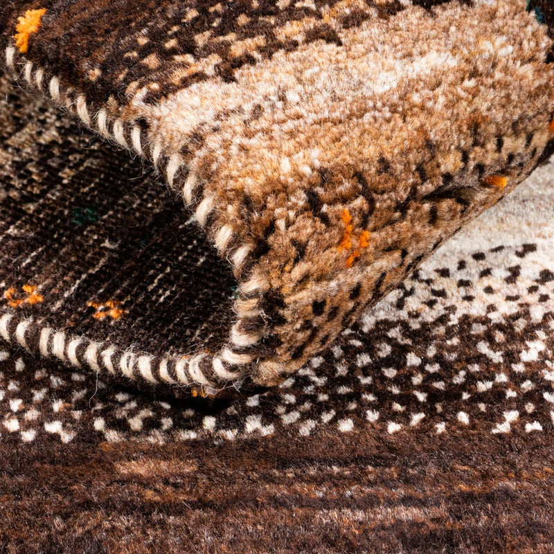 Gabbeh Tæppe - Loribaft Persisk - 132 x 96 cm - natur