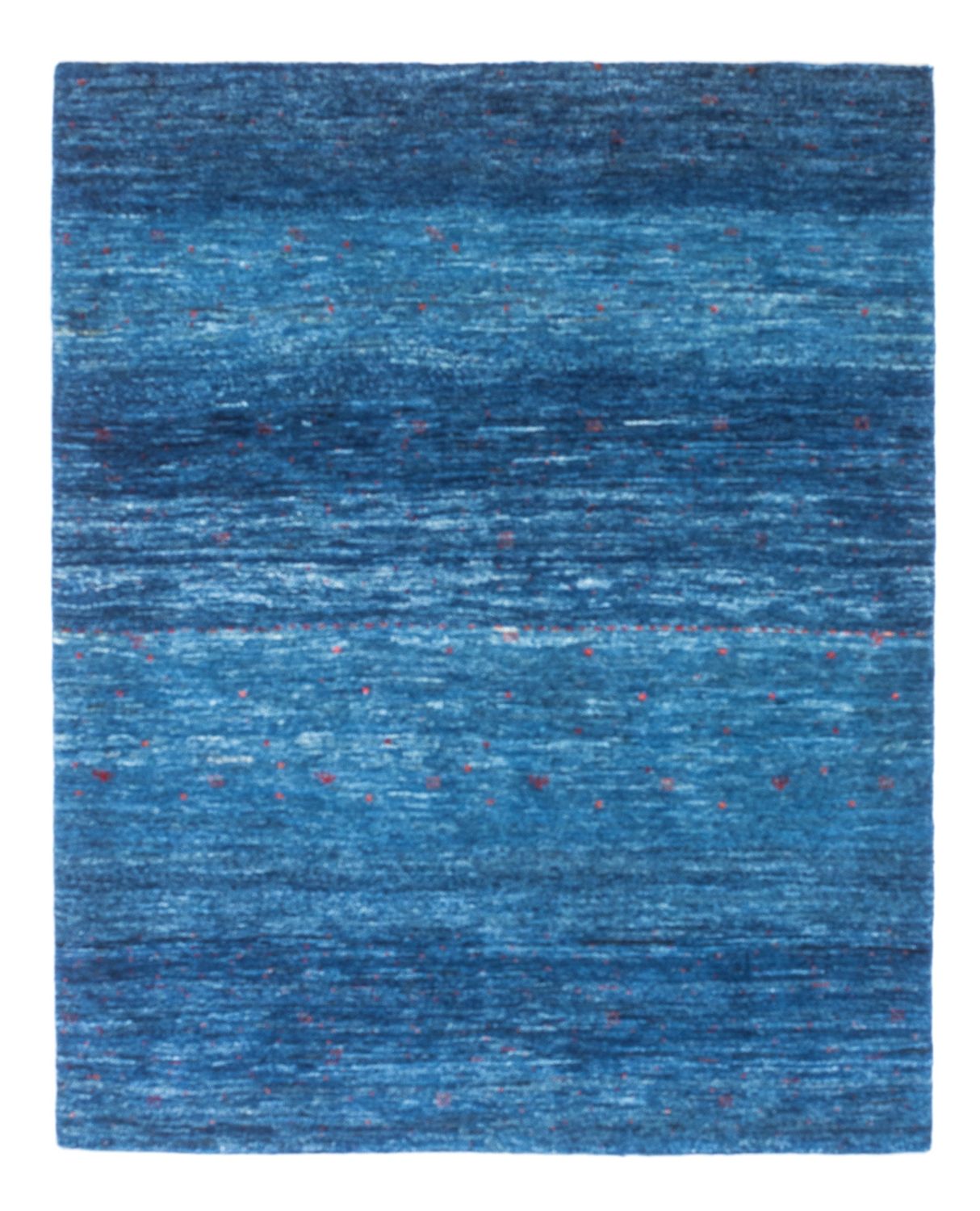 Gabbeh Tæppe - Loribaft Persisk - 130 x 100 cm - blå