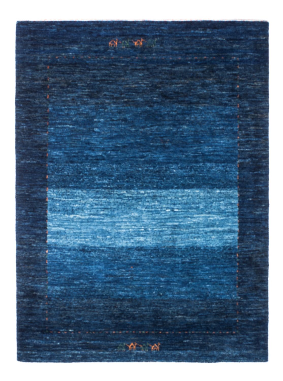 Gabbeh Tæppe - Loribaft Persisk - 141 x 101 cm - blå