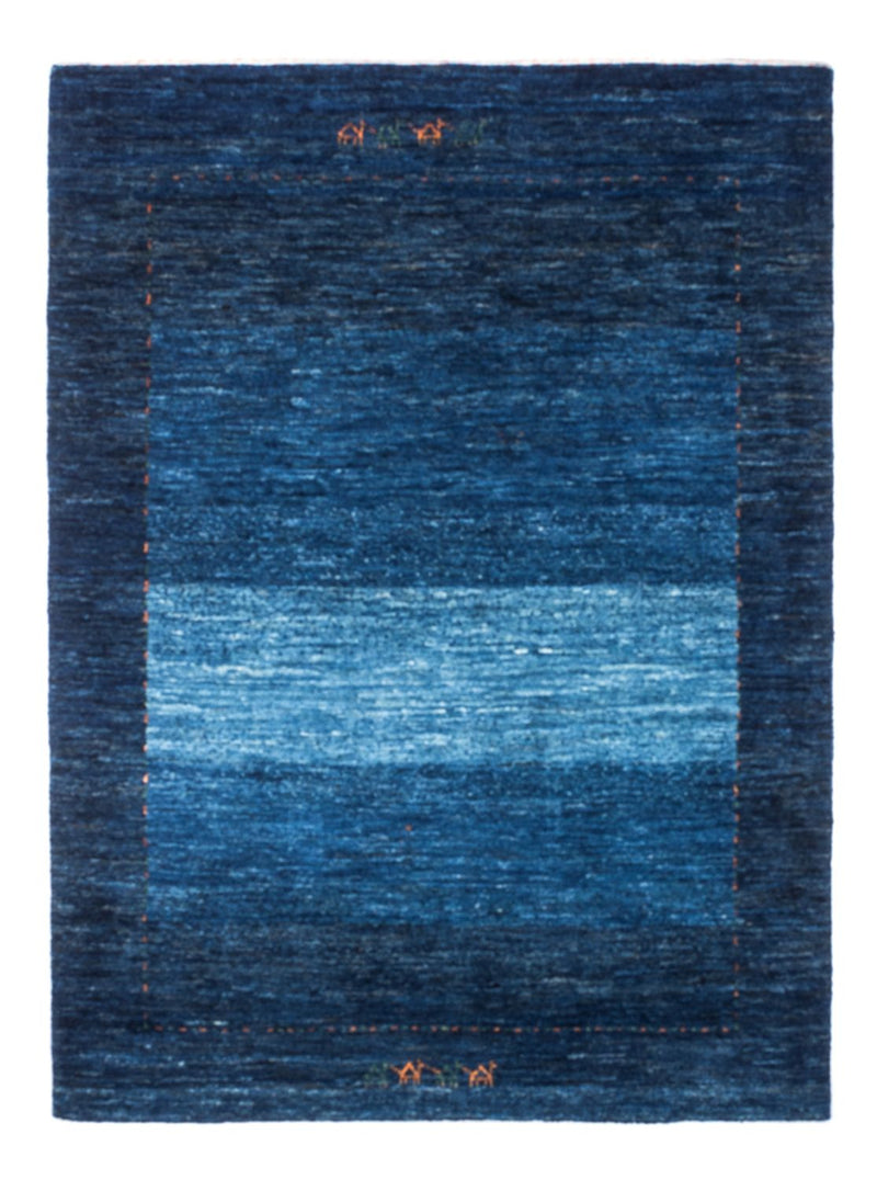 Gabbeh Tæppe - Loribaft Persisk - 141 x 101 cm - blå
