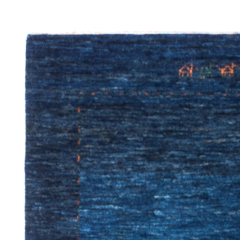 Gabbeh Tæppe - Loribaft Persisk - 141 x 101 cm - blå