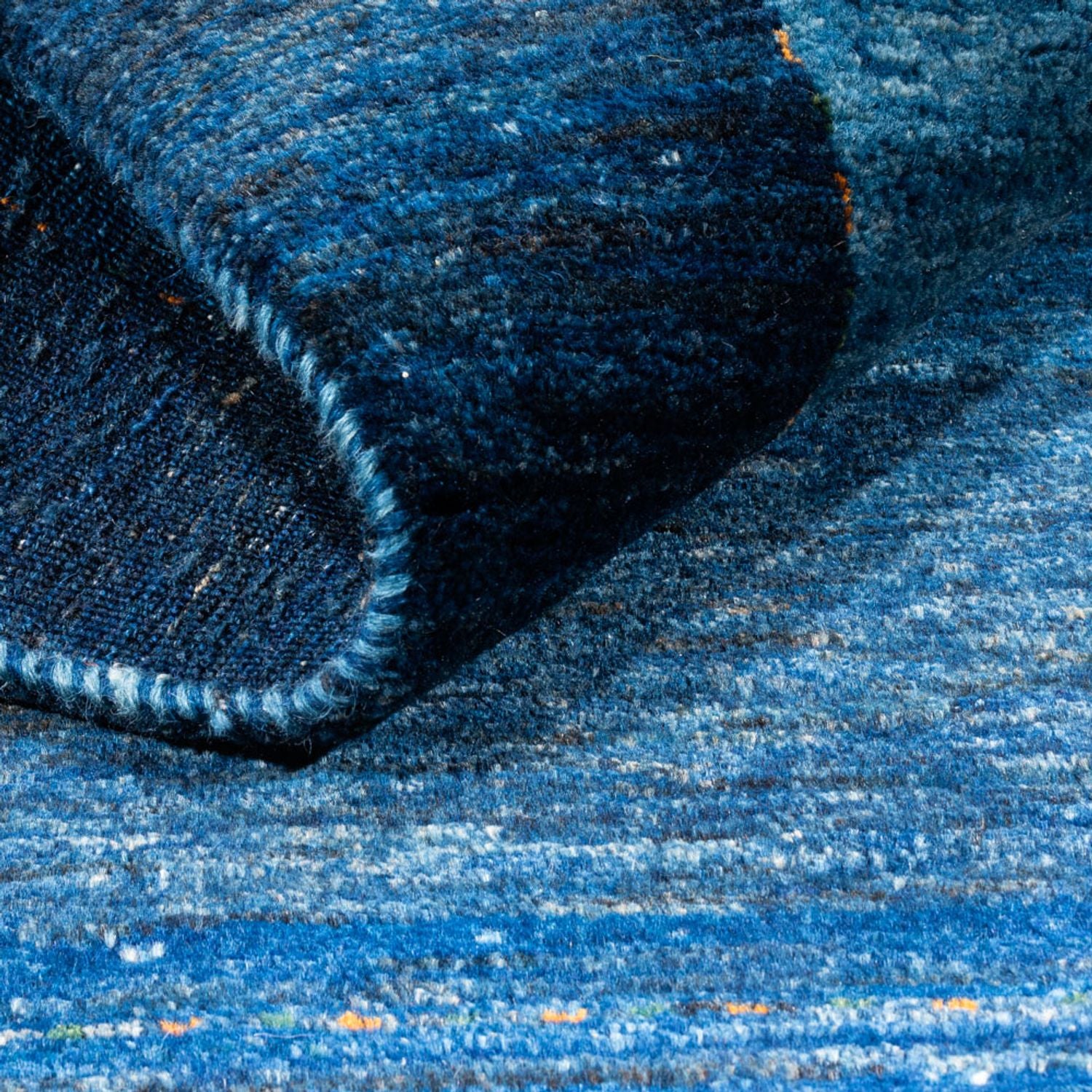 Gabbeh Tæppe - Loribaft Persisk - 141 x 101 cm - blå
