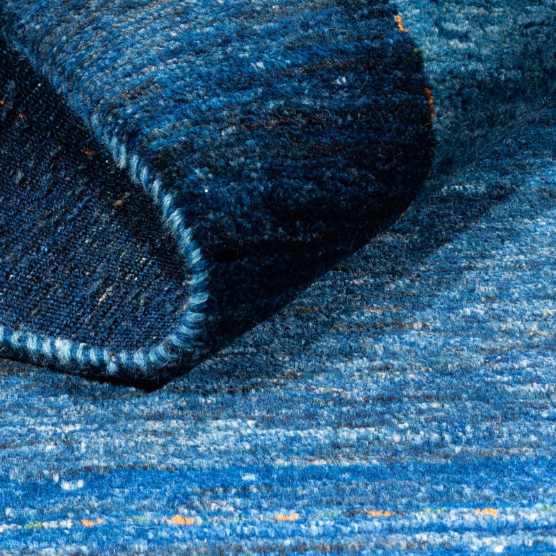 Gabbeh Tæppe - Loribaft Persisk - 141 x 101 cm - blå