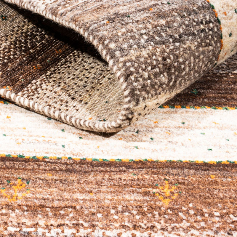 Gabbeh Tæppe - Loribaft Persisk - 146 x 98 cm - natur