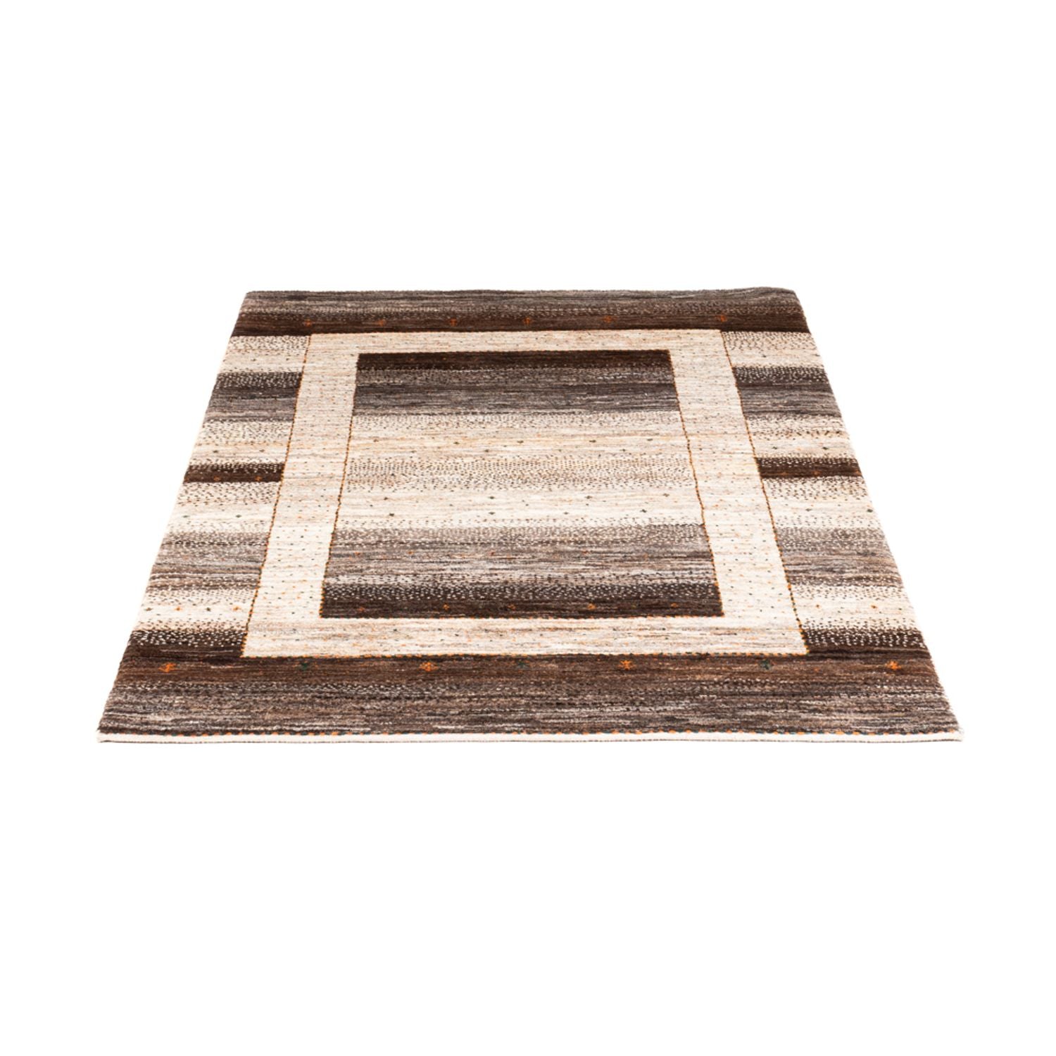 Gabbeh Tæppe - Loribaft Persisk - 146 x 98 cm - natur