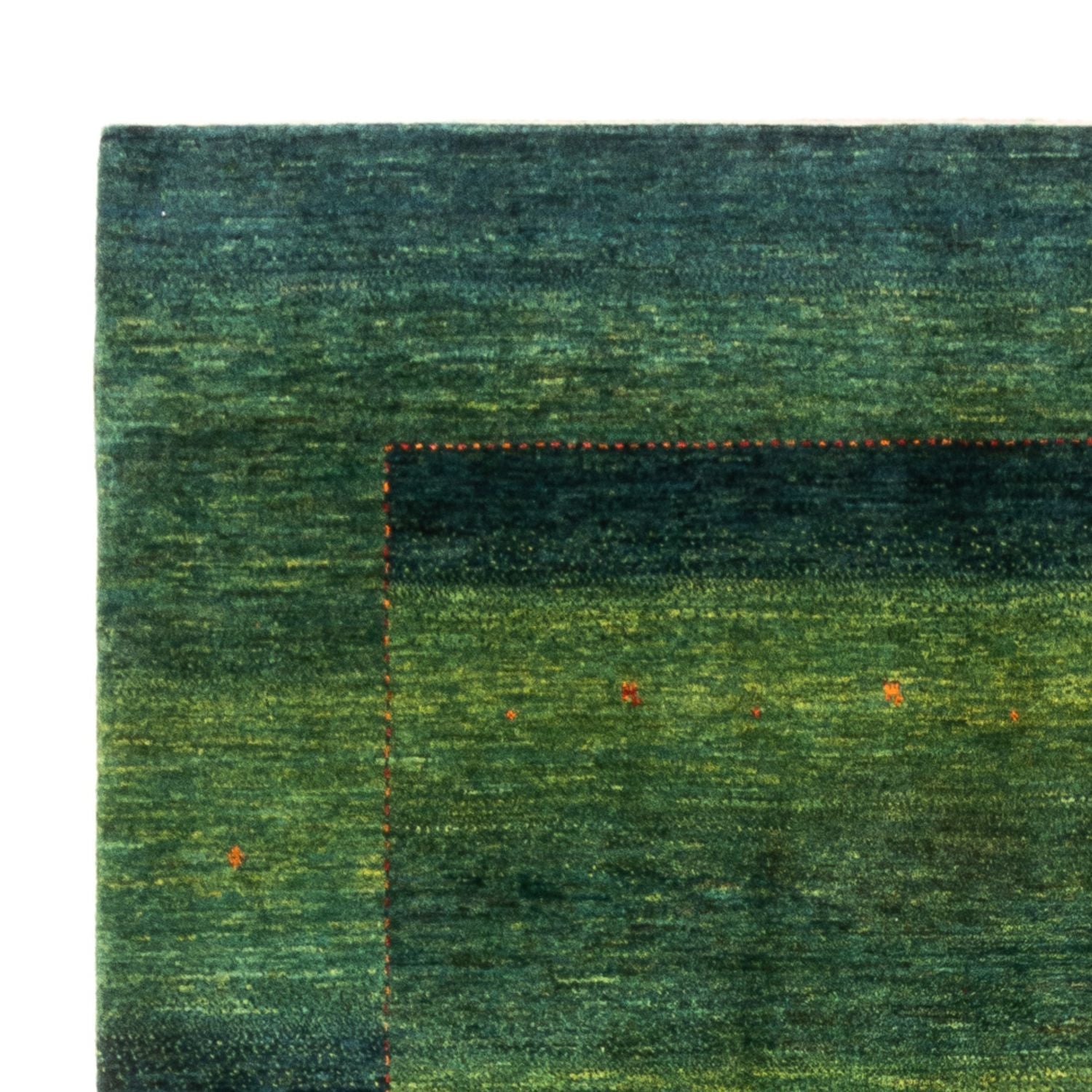Gabbeh Tæppe - Loribaft Persisk - 244 x 172 cm - grøn