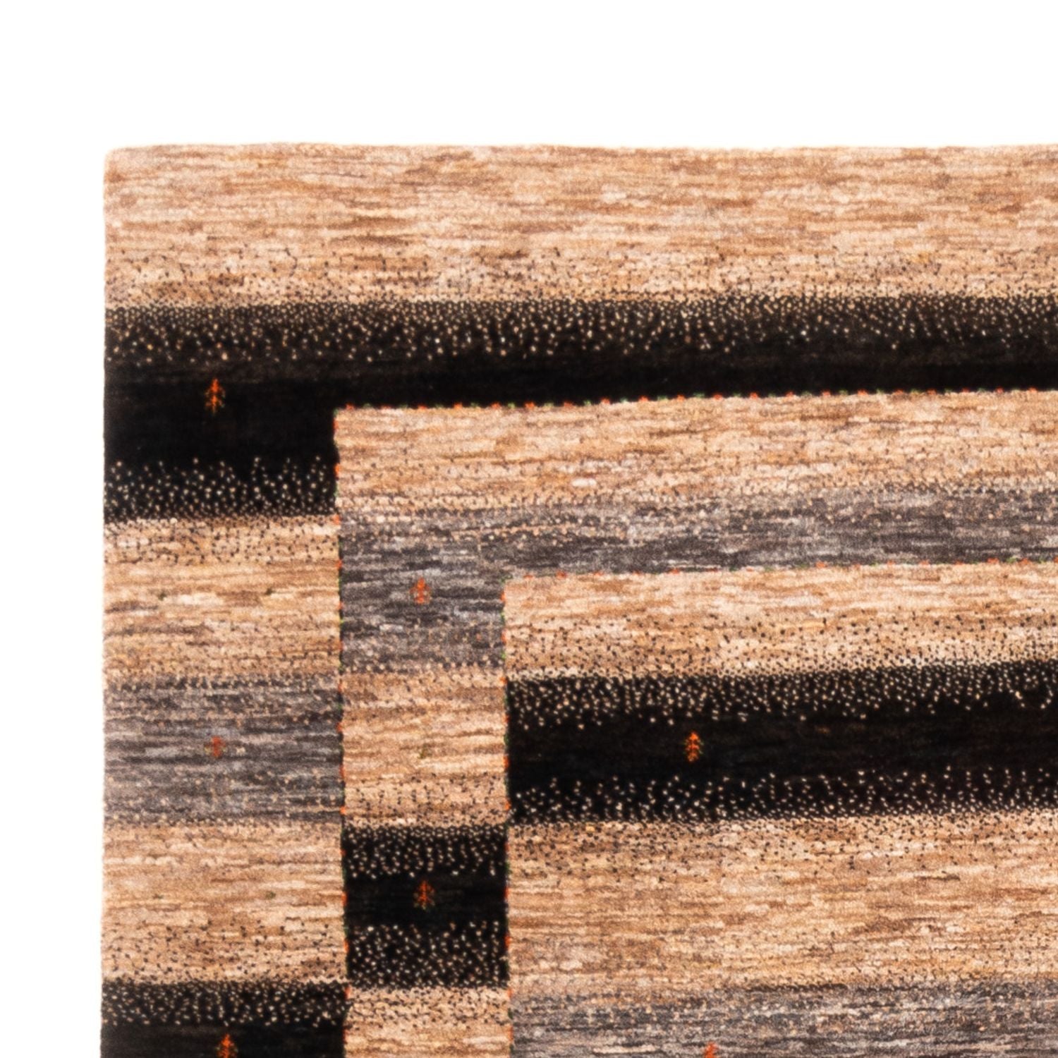 Gabbeh Tæppe - Loribaft Persisk - 247 x 173 cm - grå