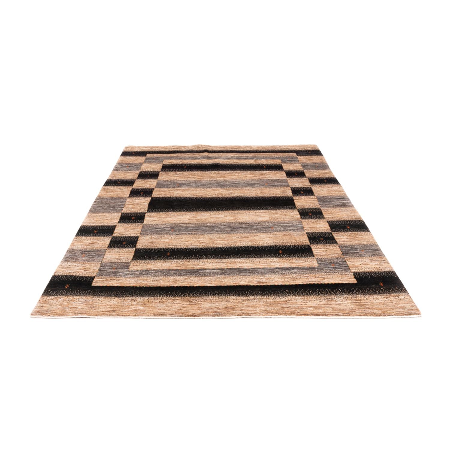 Gabbeh Tæppe - Loribaft Persisk - 247 x 173 cm - grå
