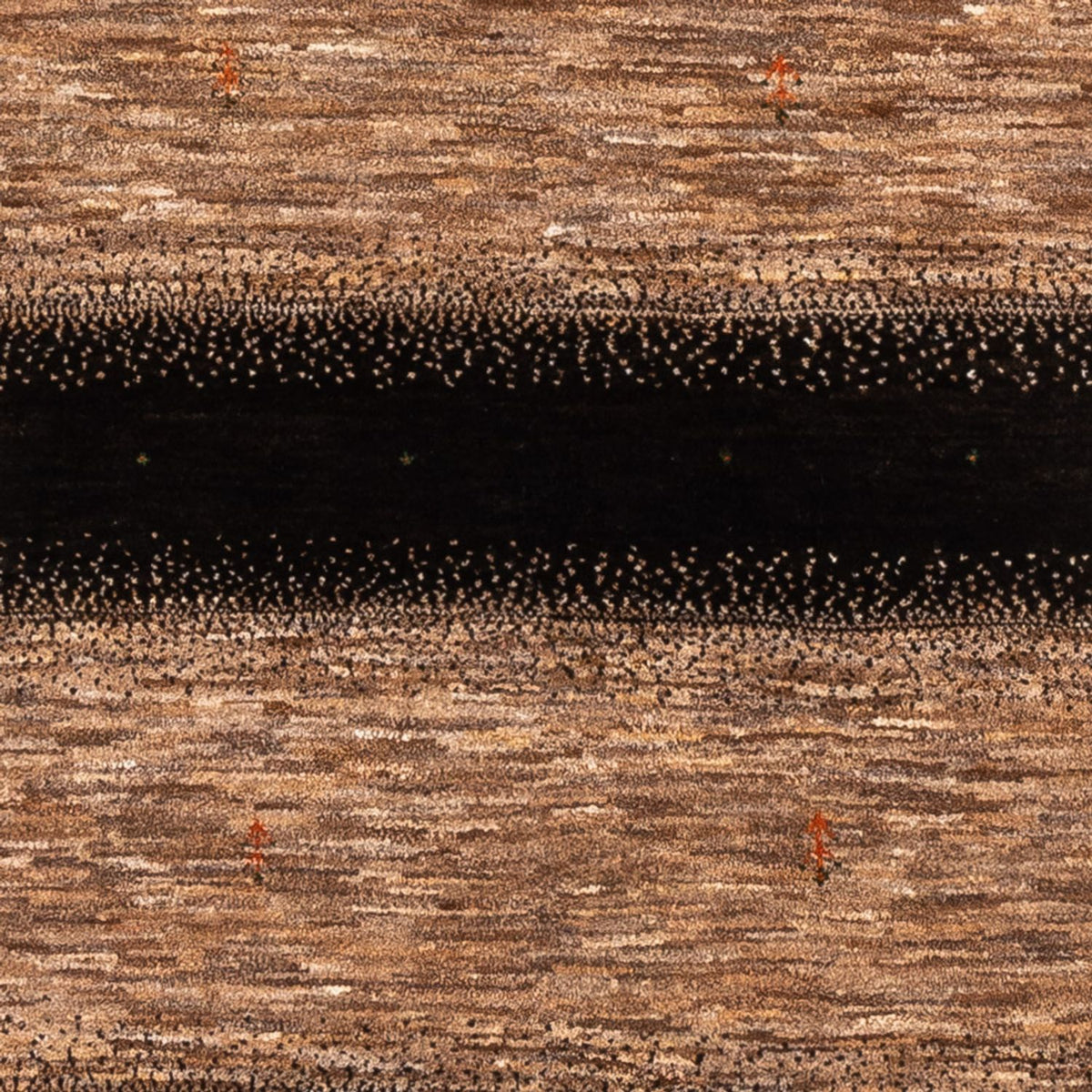 Gabbeh Tæppe - Loribaft Persisk - 190 x 125 cm - grå