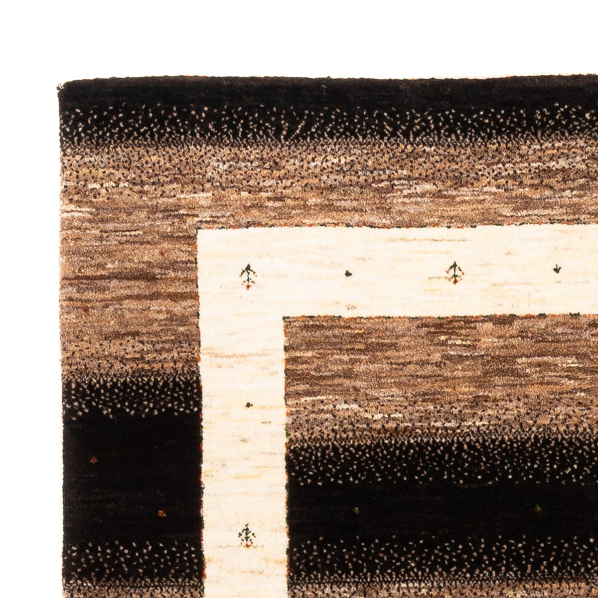 Gabbeh Tæppe - Loribaft Persisk - 190 x 125 cm - grå