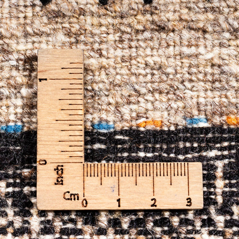 Gabbeh Tæppe - Loribaft Persisk - 184 x 126 cm - grå