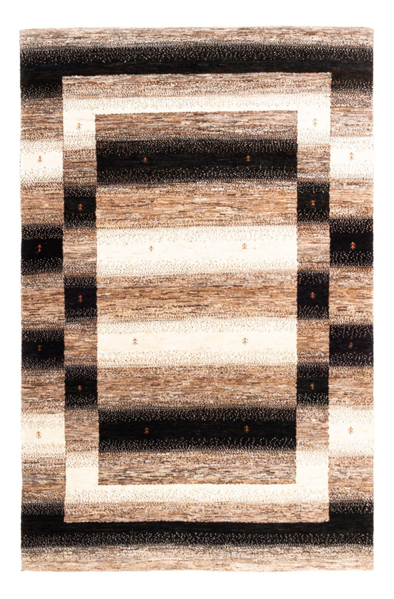 Gabbeh Tæppe - Loribaft Persisk - 190 x 125 cm - grå