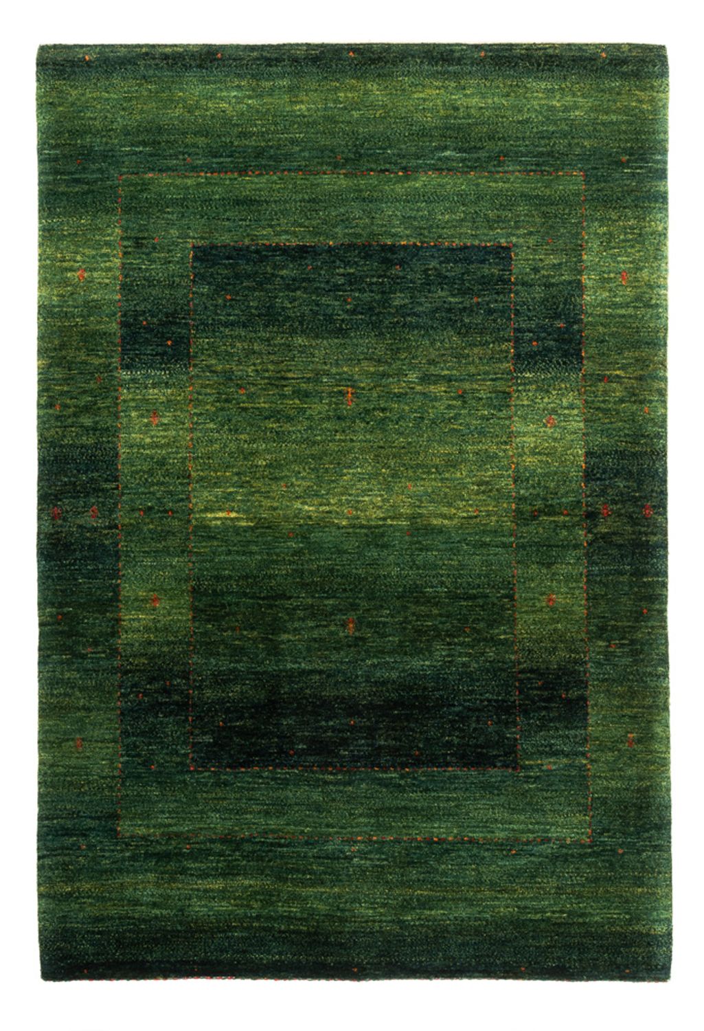 Gabbeh Tæppe - Loribaft Persisk - 186 x 126 cm - grøn