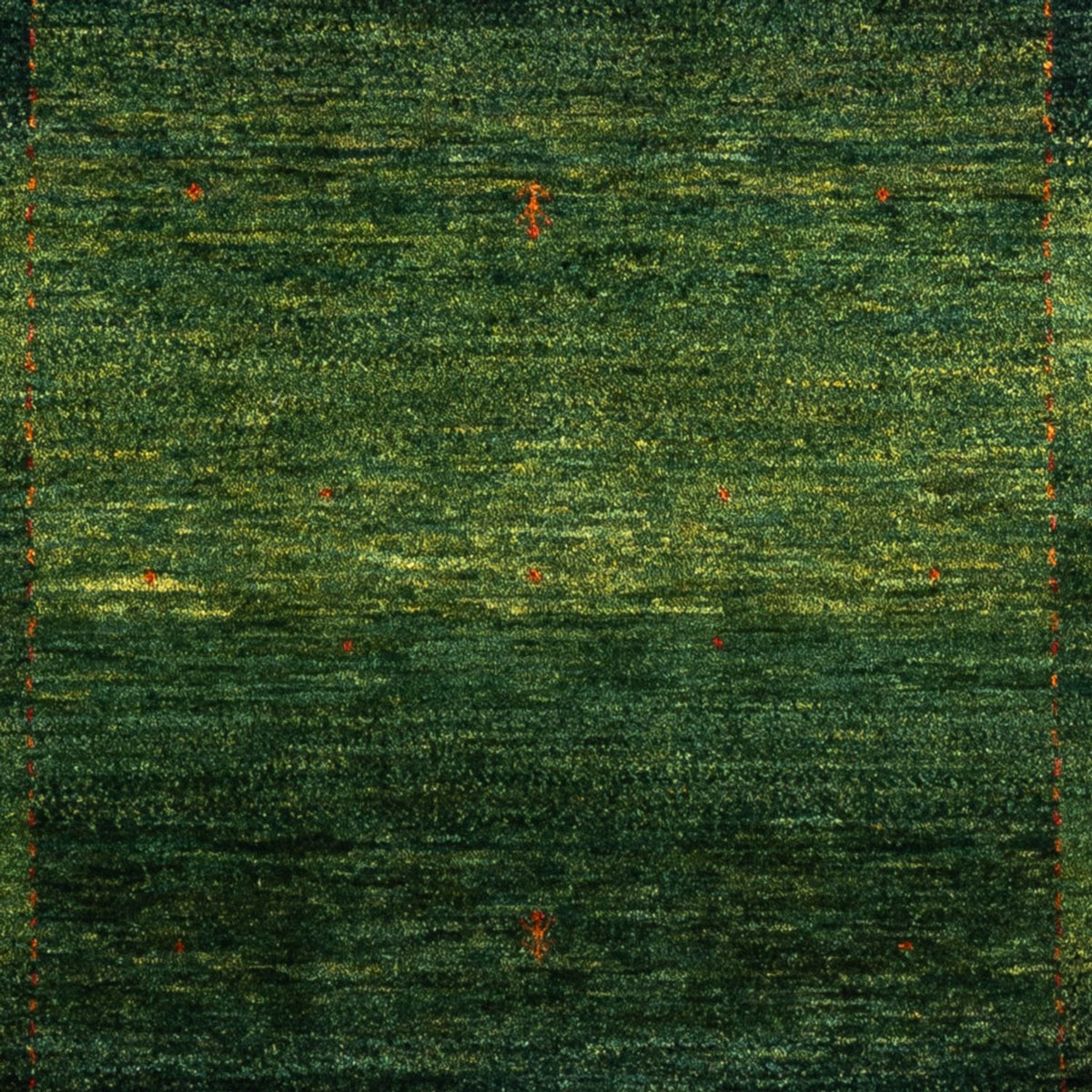 Gabbeh Tæppe - Loribaft Persisk - 186 x 126 cm - grøn