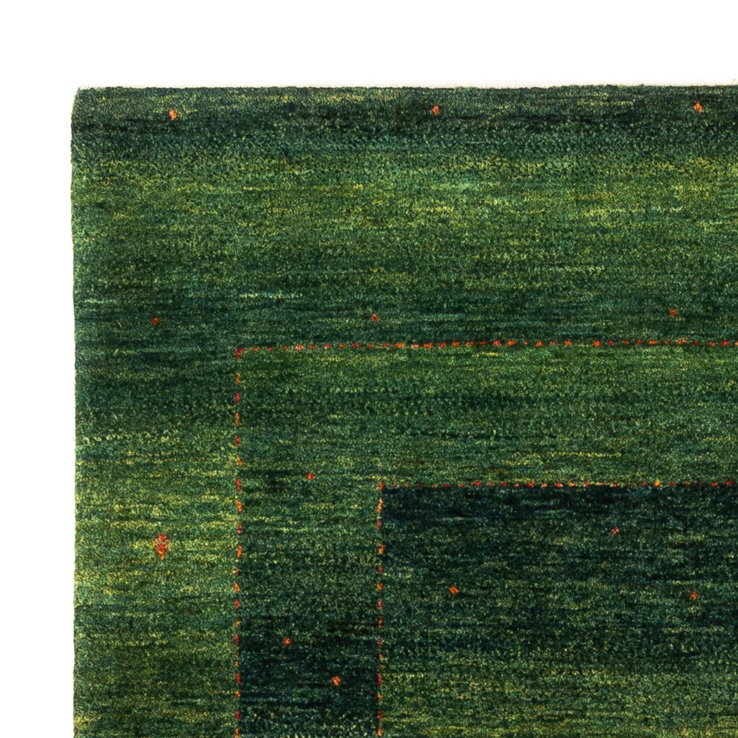 Gabbeh Tæppe - Loribaft Persisk - 186 x 126 cm - grøn