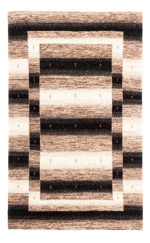 Gabbeh Tæppe - Loribaft Persisk - 195 x 124 cm - grå