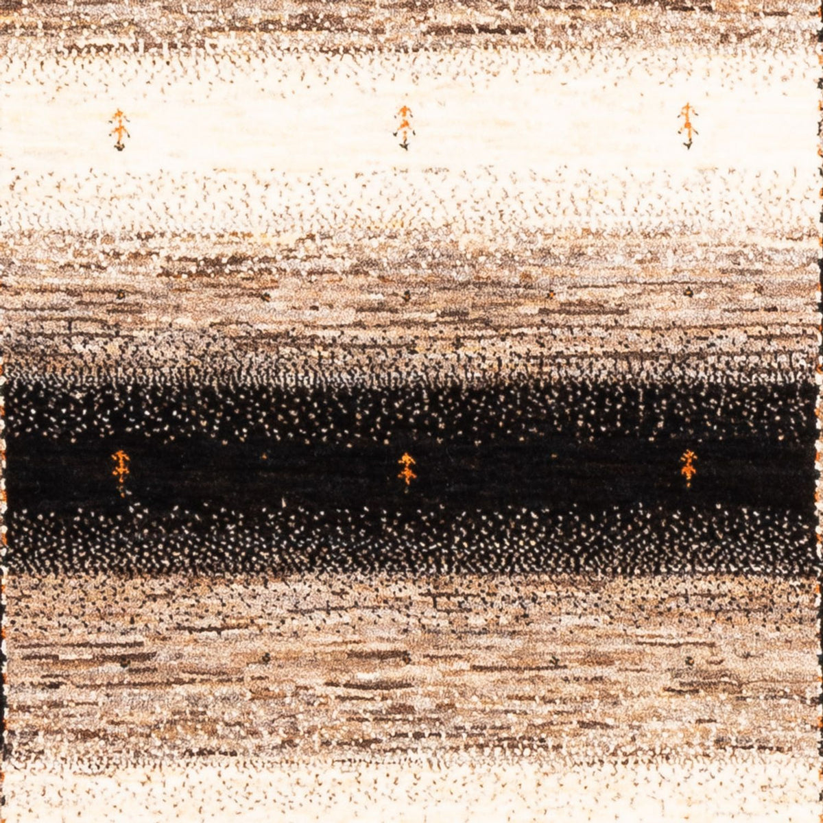Gabbeh Tæppe - Loribaft Persisk - 195 x 124 cm - grå
