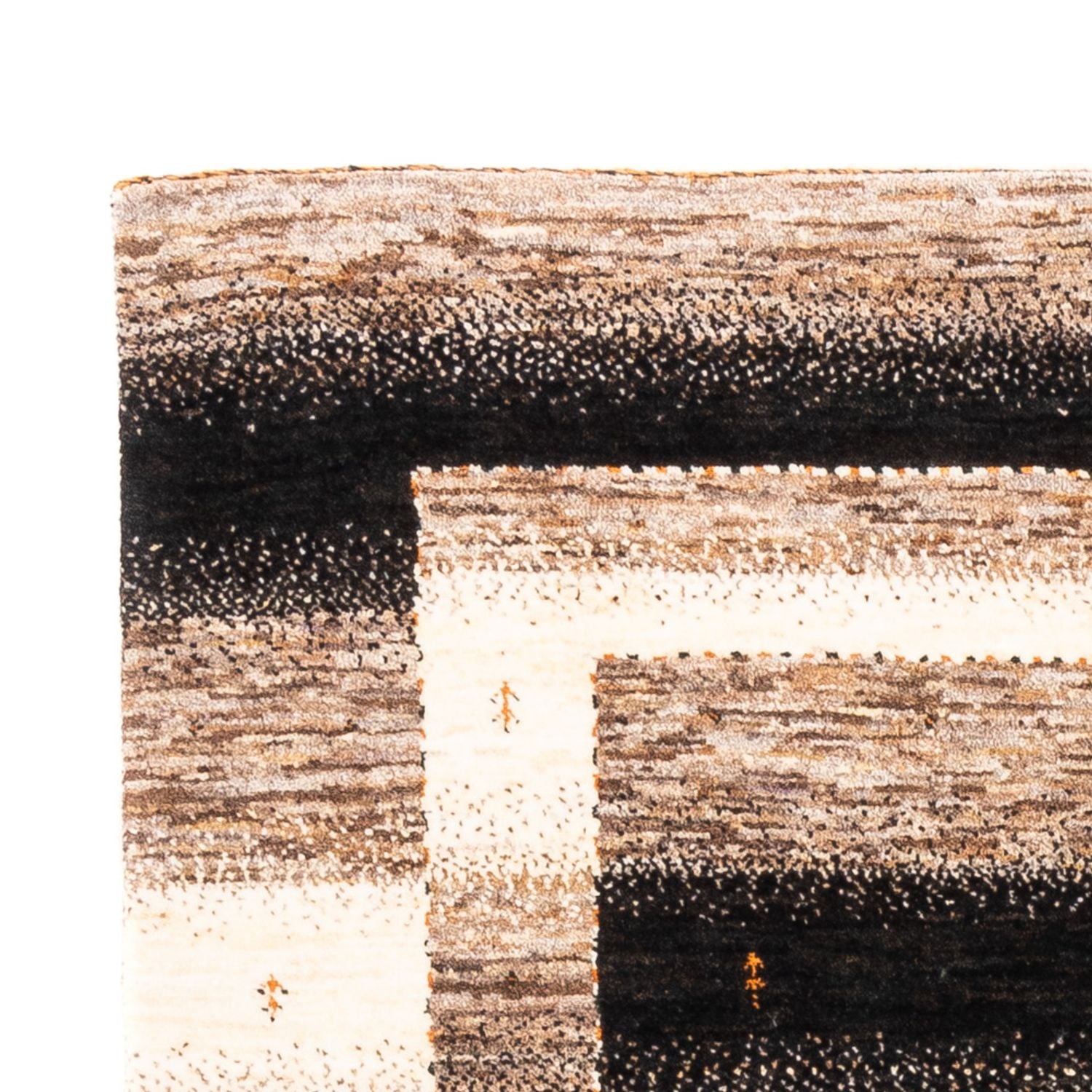 Gabbeh Tæppe - Loribaft Persisk - 195 x 124 cm - grå