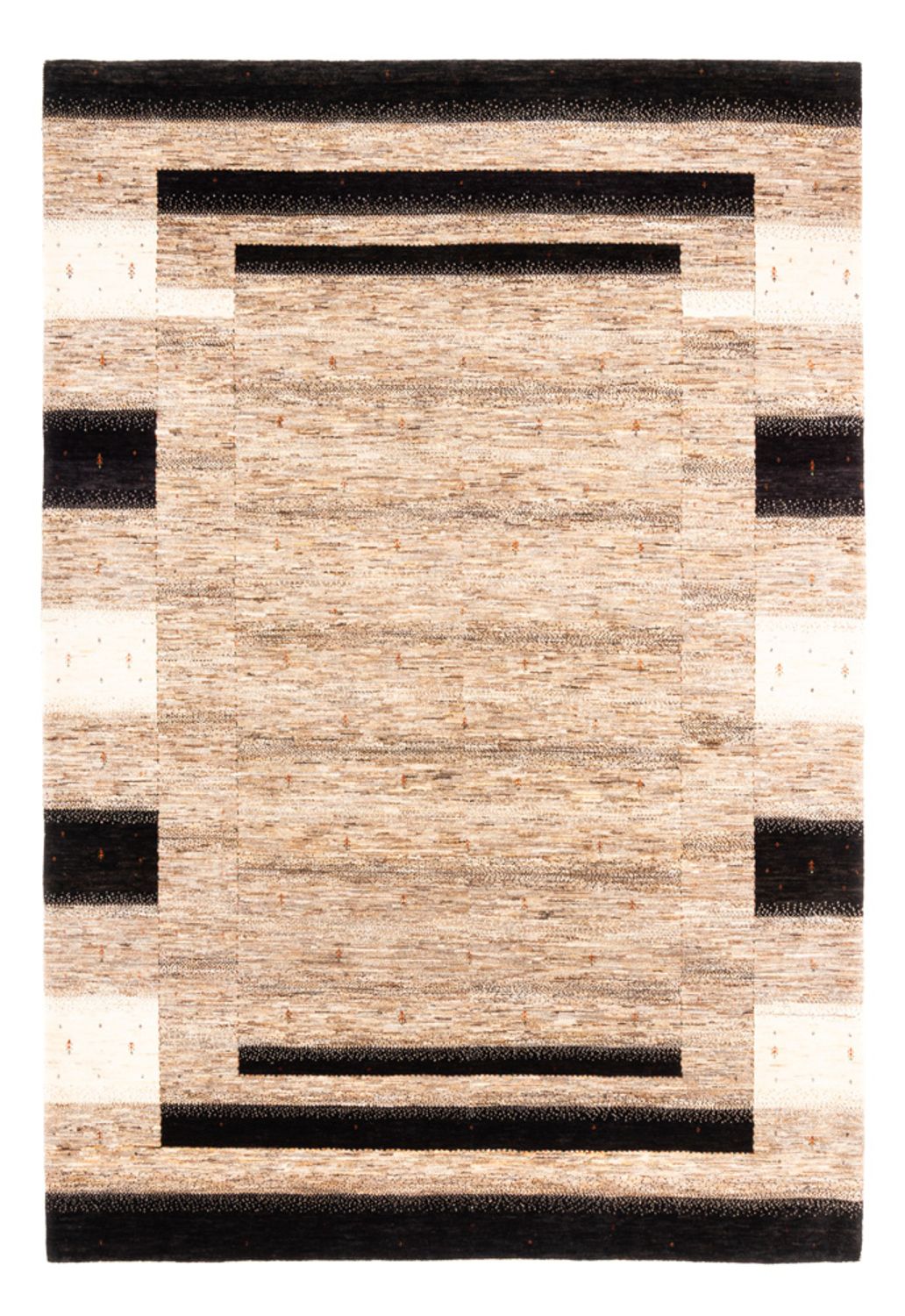 Gabbeh Tæppe - Loribaft Persisk - 300 x 210 cm - grå