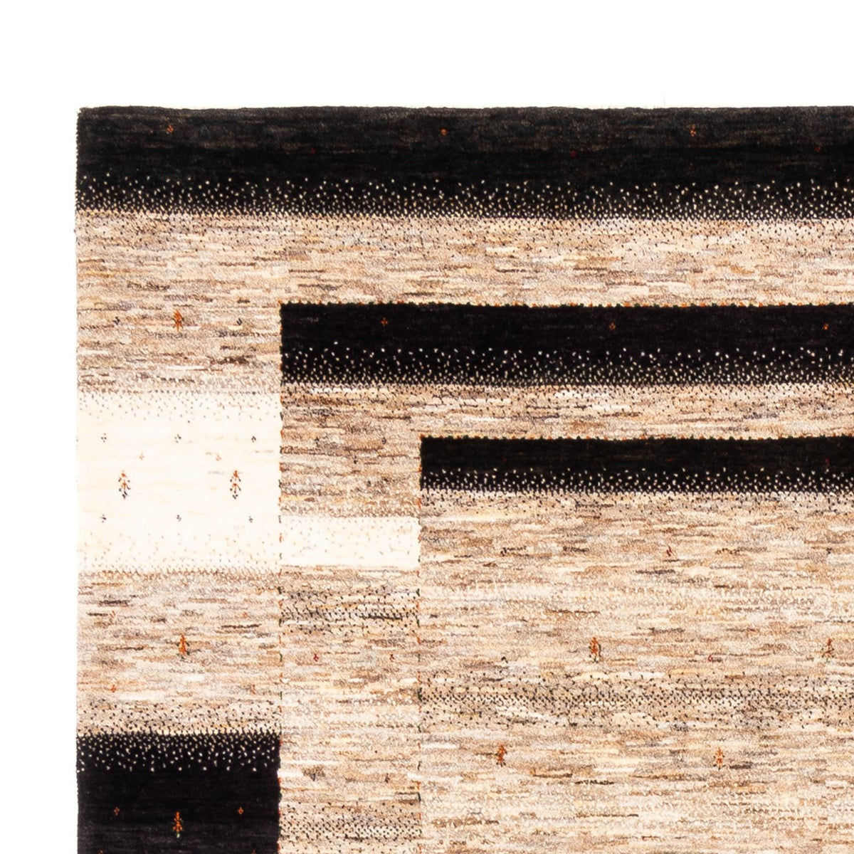 Gabbeh Tæppe - Loribaft Persisk - 300 x 210 cm - grå