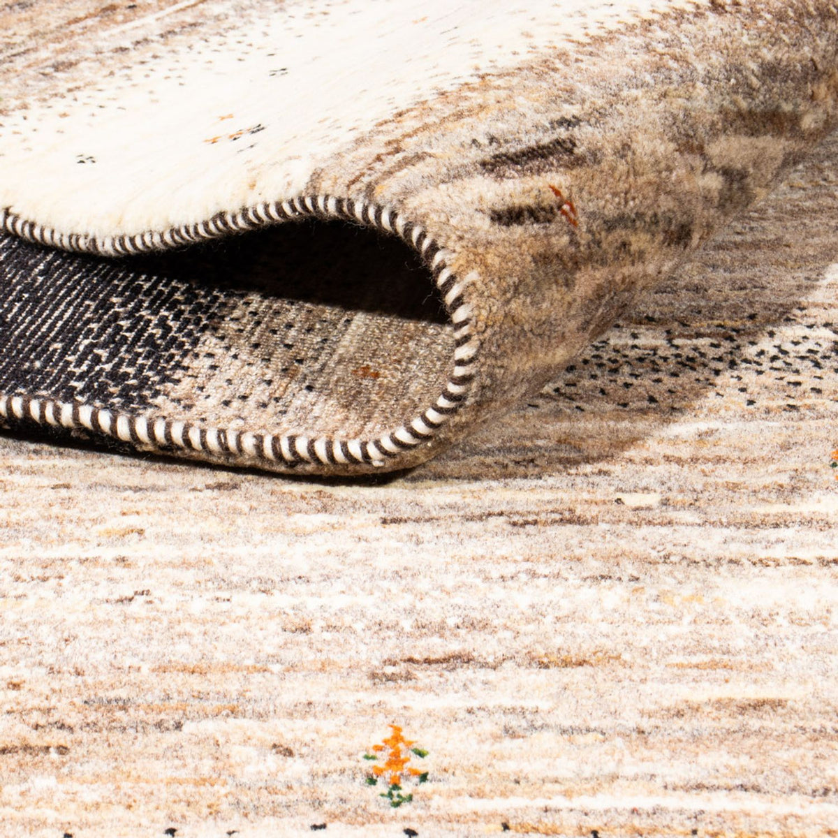 Gabbeh Tæppe - Loribaft Persisk - 300 x 210 cm - grå