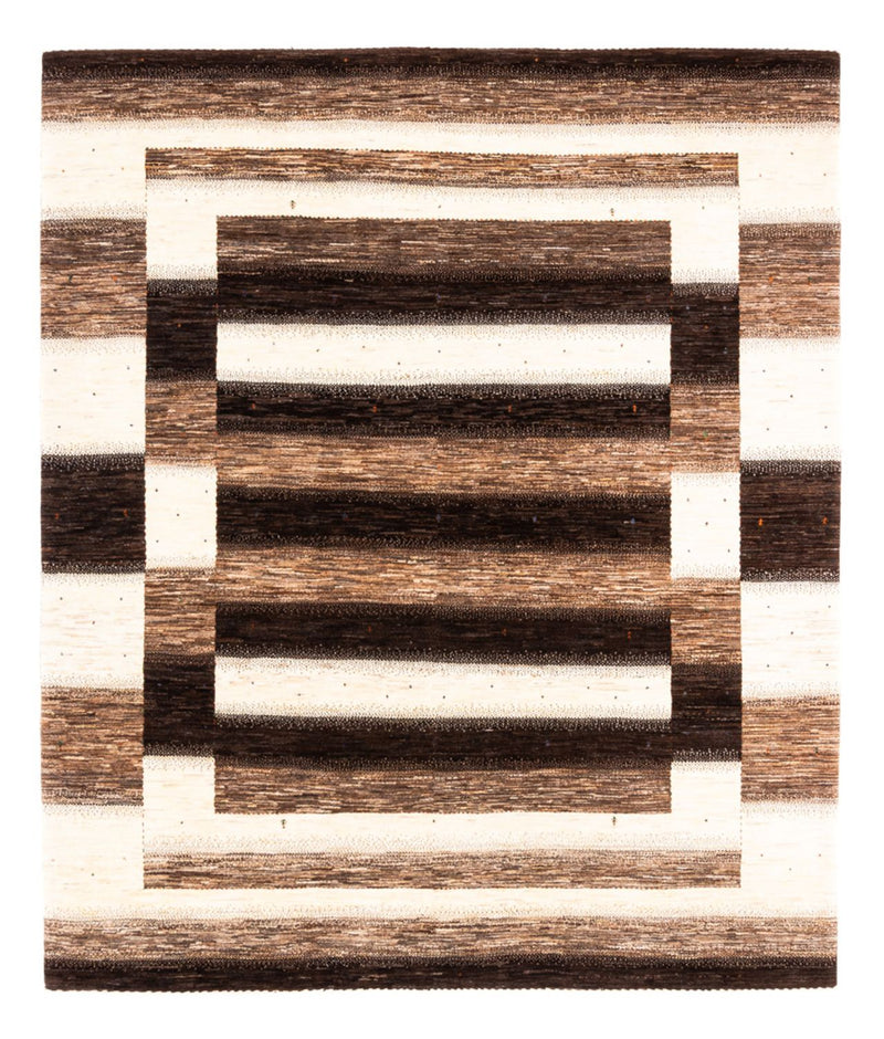 Gabbeh Tæppe - Loribaft Persisk - 257 x 221 cm - brun