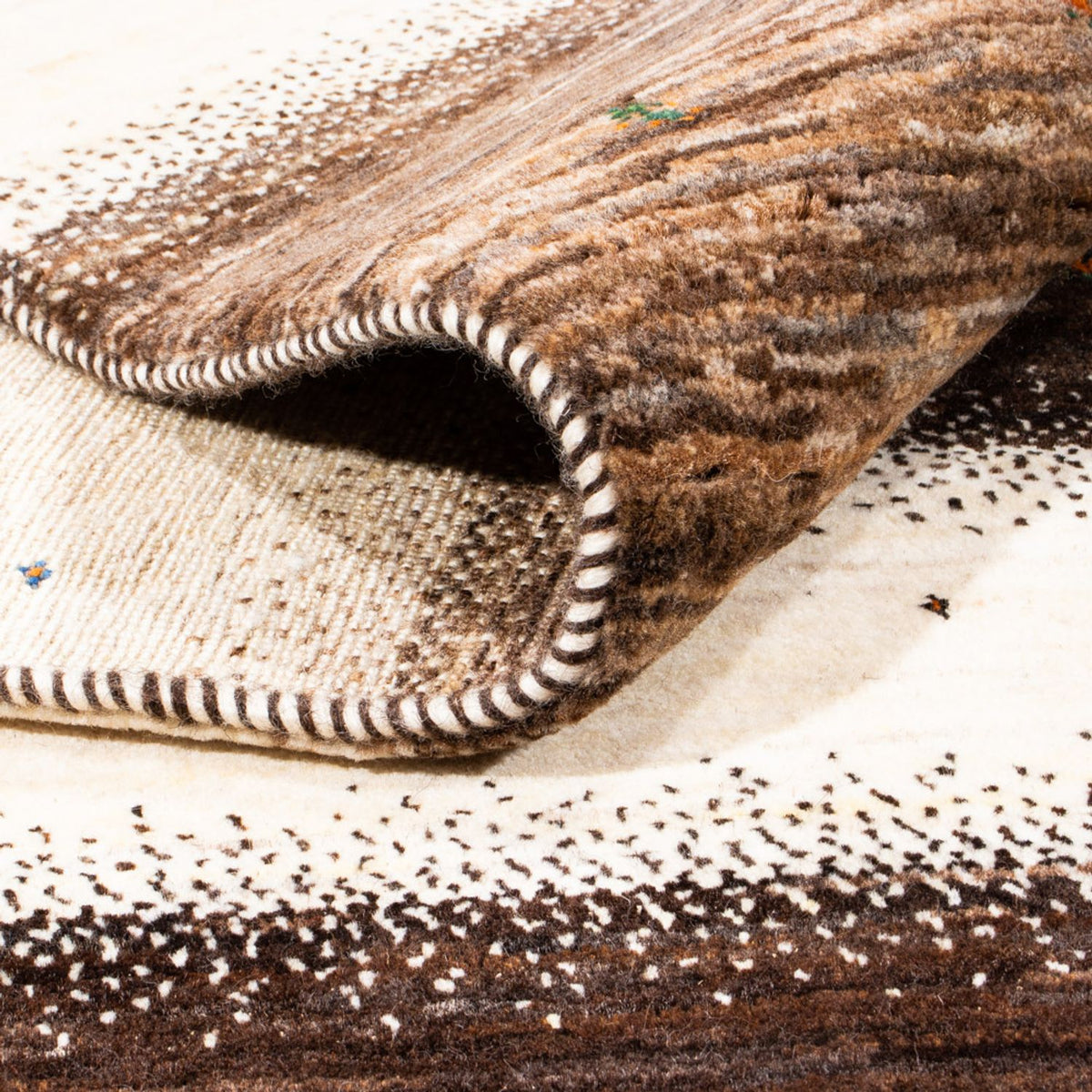 Gabbeh Tæppe - Loribaft Persisk - 257 x 221 cm - brun