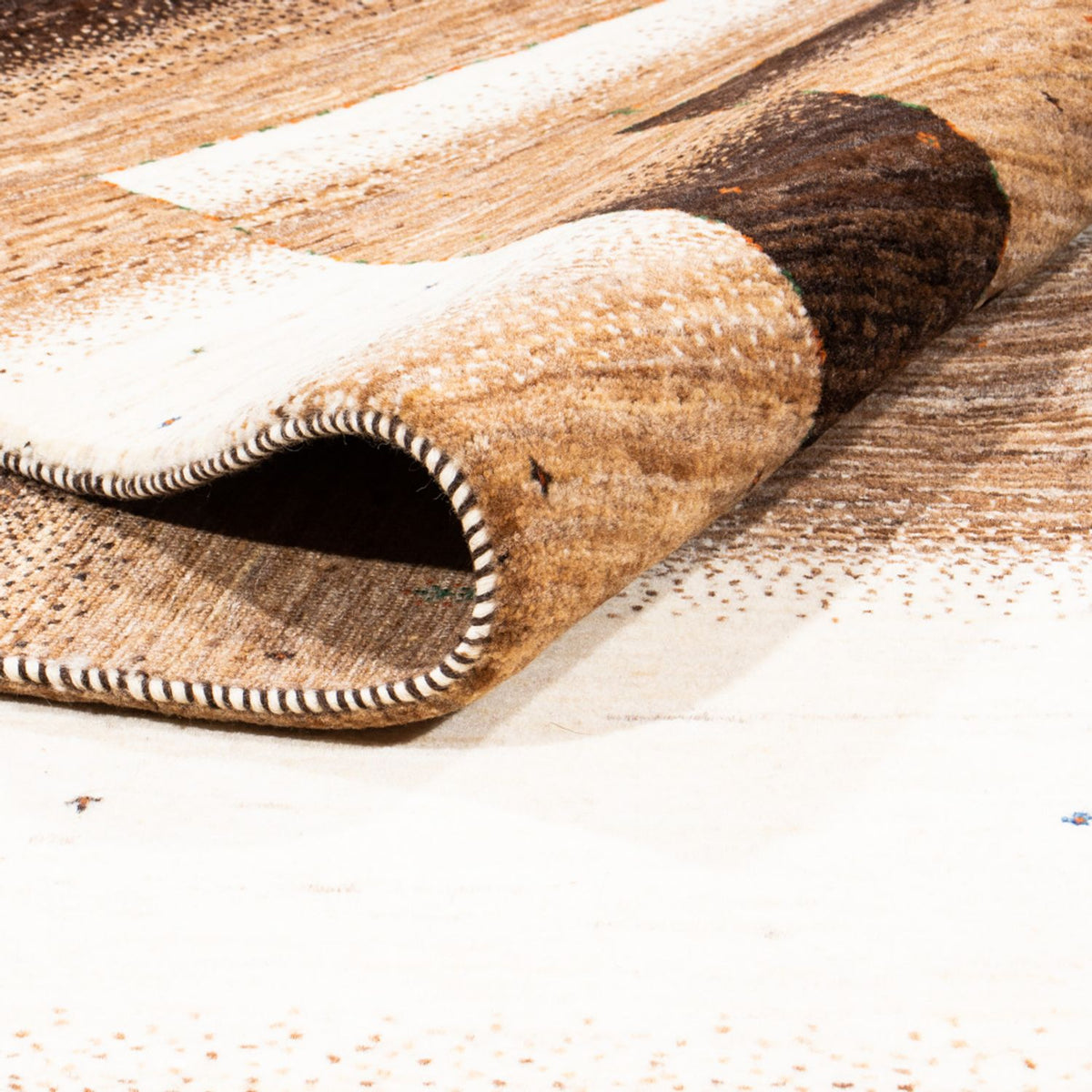 Gabbeh Tæppe - Loribaft Persisk - 315 x 225 cm - brun