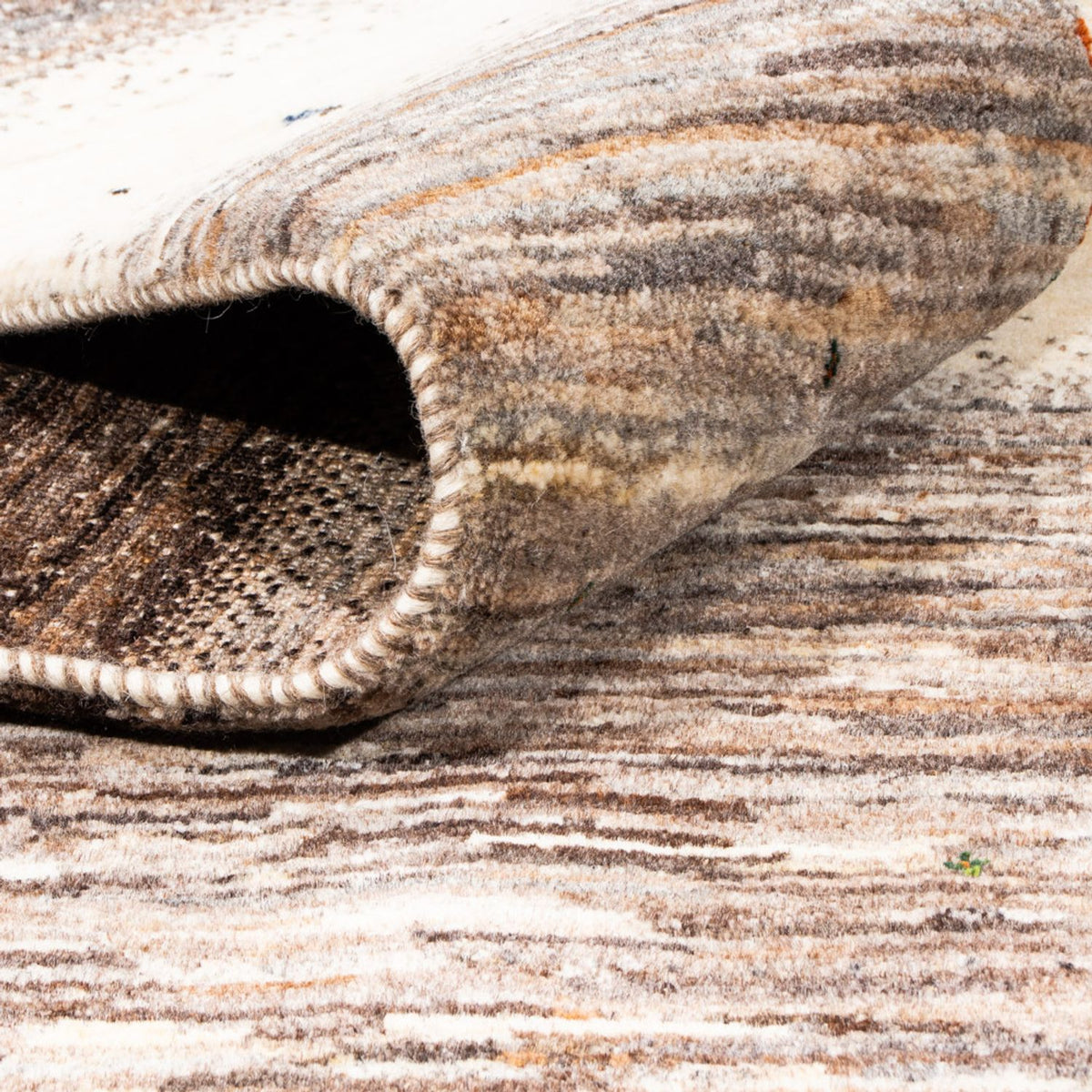 Gabbeh Tæppe - Loribaft Persisk - 290 x 207 cm - natur