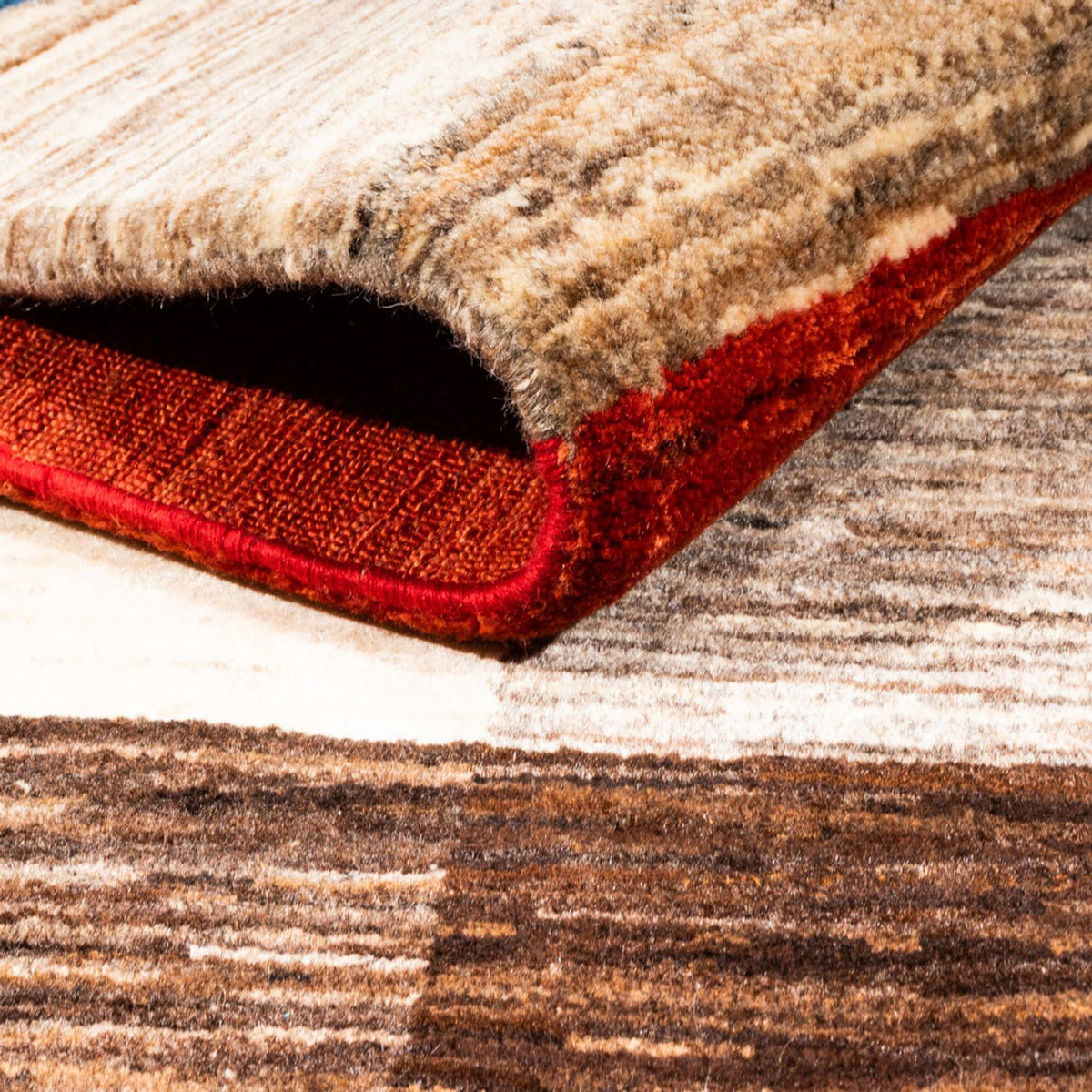 Gabbeh Tæppe - Loribaft Persisk - 184 x 132 cm - flerfarvet