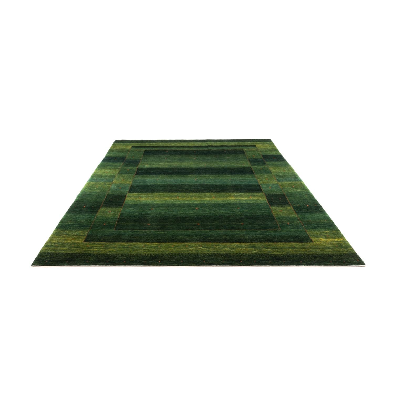Gabbeh Tæppe - Loribaft Persisk - 309 x 226 cm - grøn