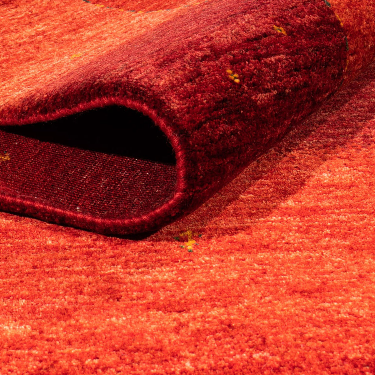 Gabbeh Tæppe - Loribaft Persisk - 278 x 203 cm - rød