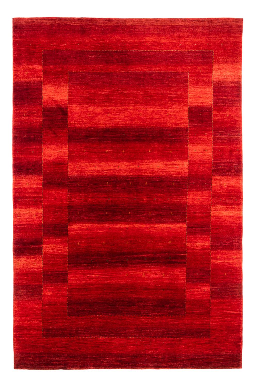 Gabbeh Tæppe - Loribaft Persisk - 303 x 210 cm - rød