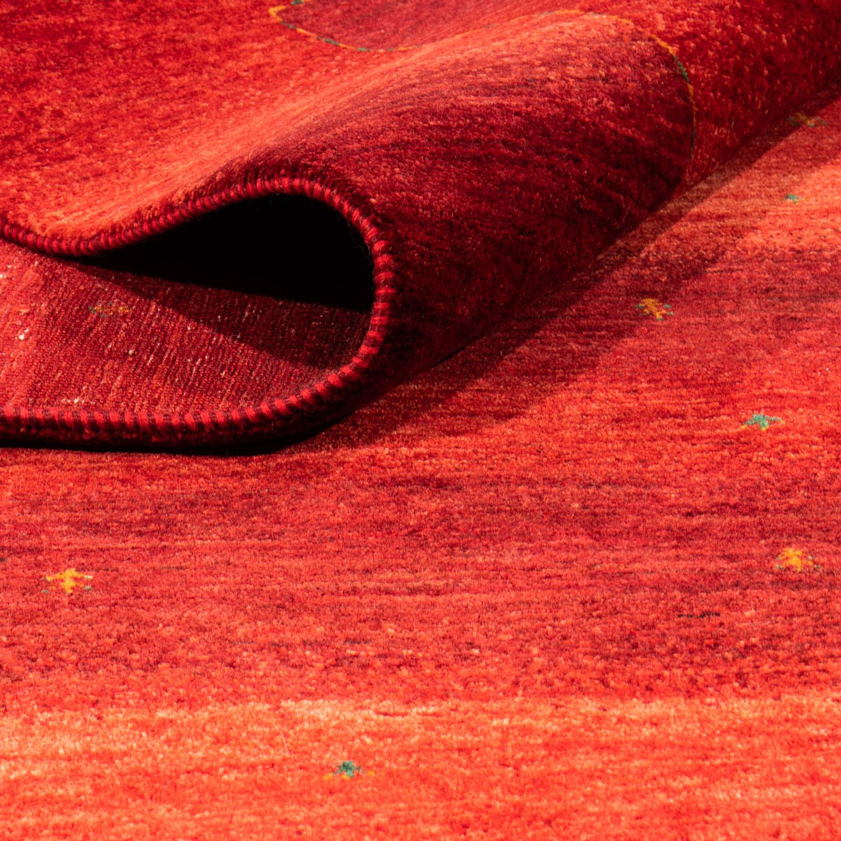 Gabbeh Tæppe - Loribaft Persisk - 303 x 210 cm - rød