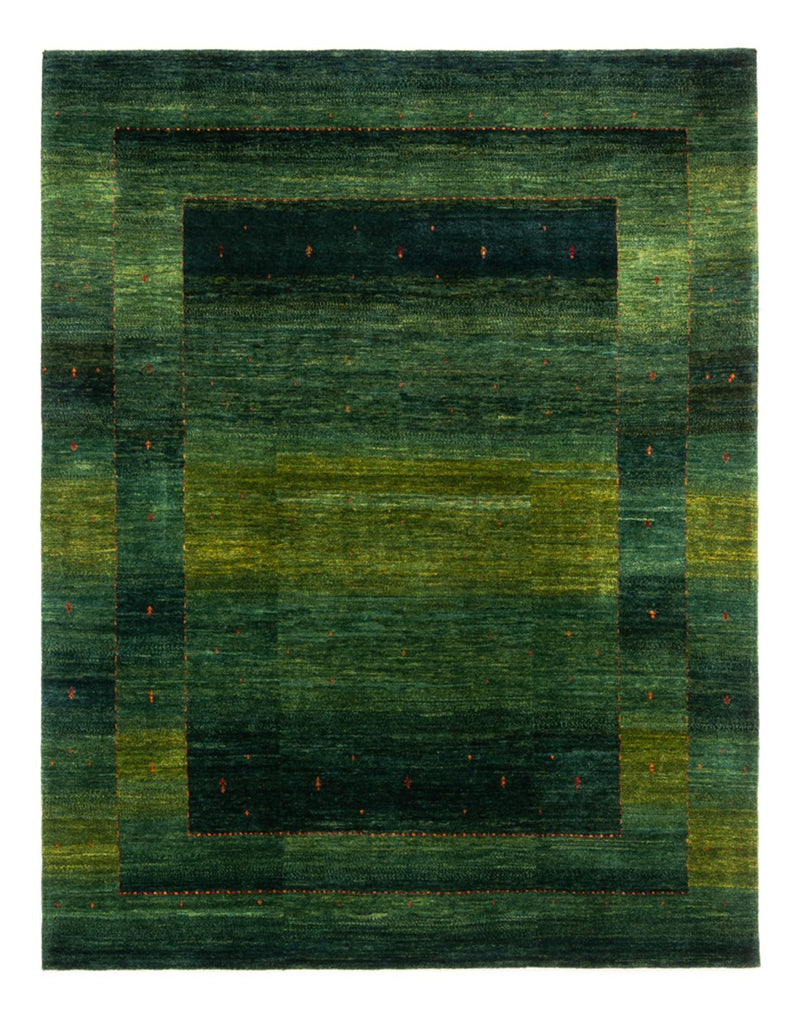 Gabbeh Tæppe - Loribaft Persisk - 254 x 210 cm - grøn