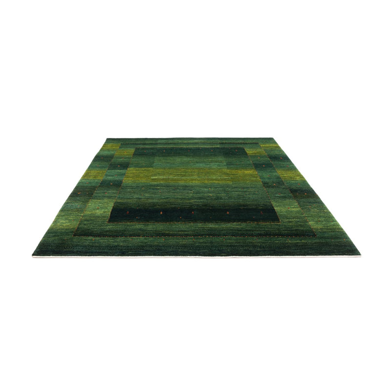 Gabbeh Tæppe - Loribaft Persisk - 254 x 210 cm - grøn