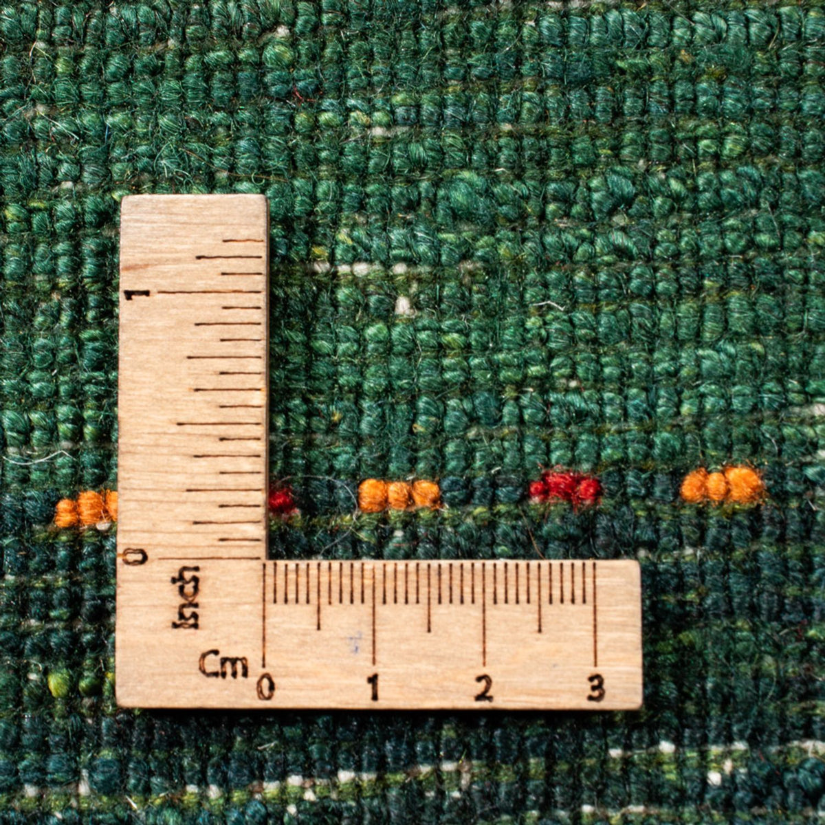 Gabbeh Tæppe - Loribaft Persisk - 254 x 210 cm - grøn