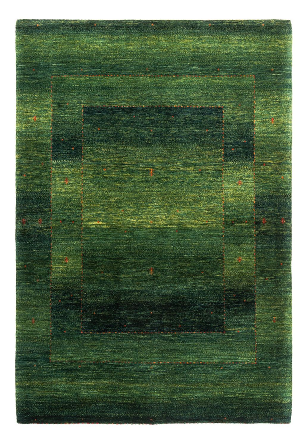 Gabbeh Tæppe - Loribaft Persisk - 182 x 128 cm - grøn