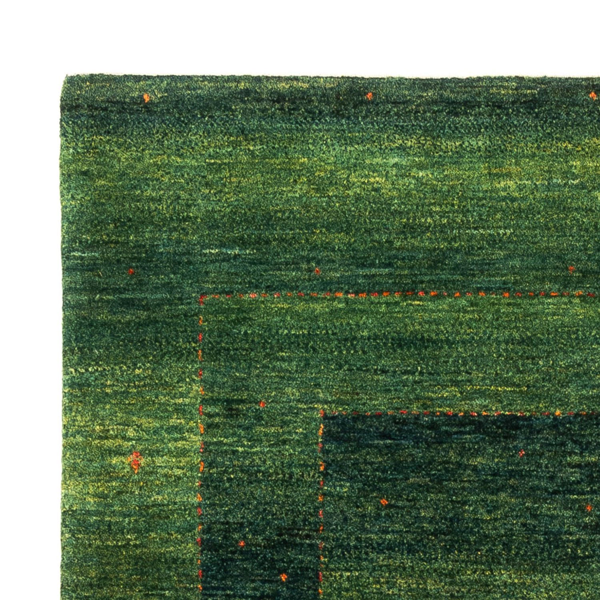 Gabbeh Tæppe - Loribaft Persisk - 182 x 128 cm - grøn