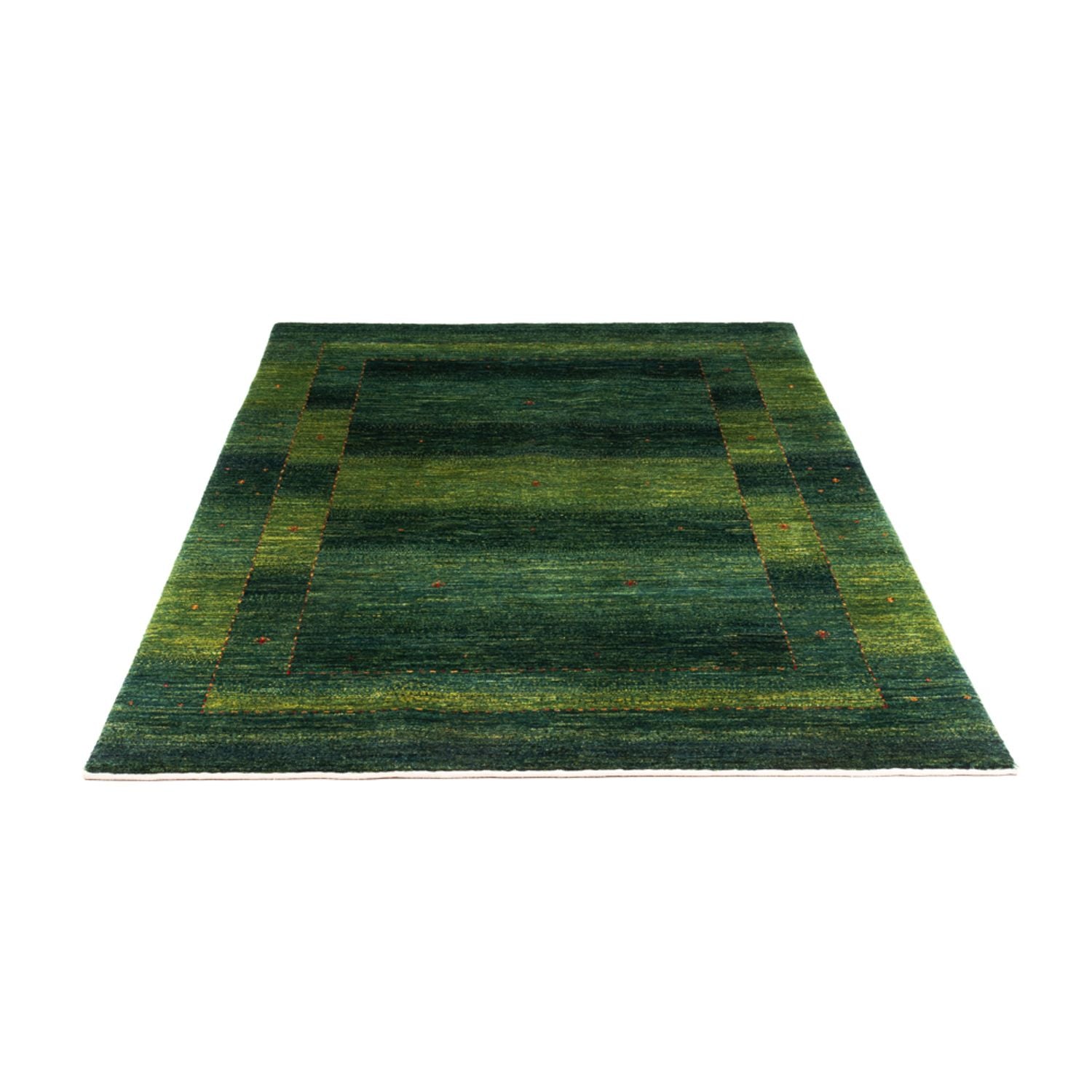 Gabbeh Tæppe - Loribaft Persisk - 182 x 128 cm - grøn
