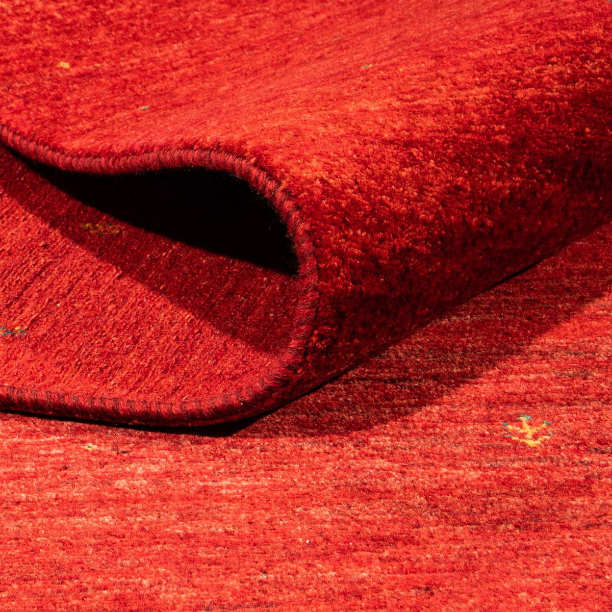 Gabbeh Tæppe - Loribaft Persisk - 298 x 198 cm - rød