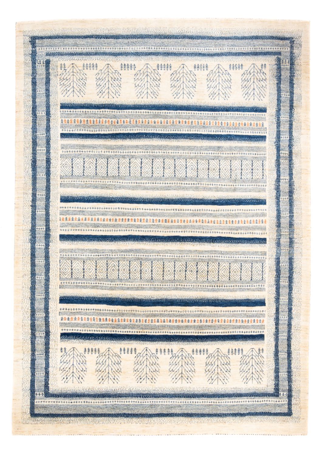 Gabbeh Tæppe - Loribaft Persisk - 308 x 226 cm - creme