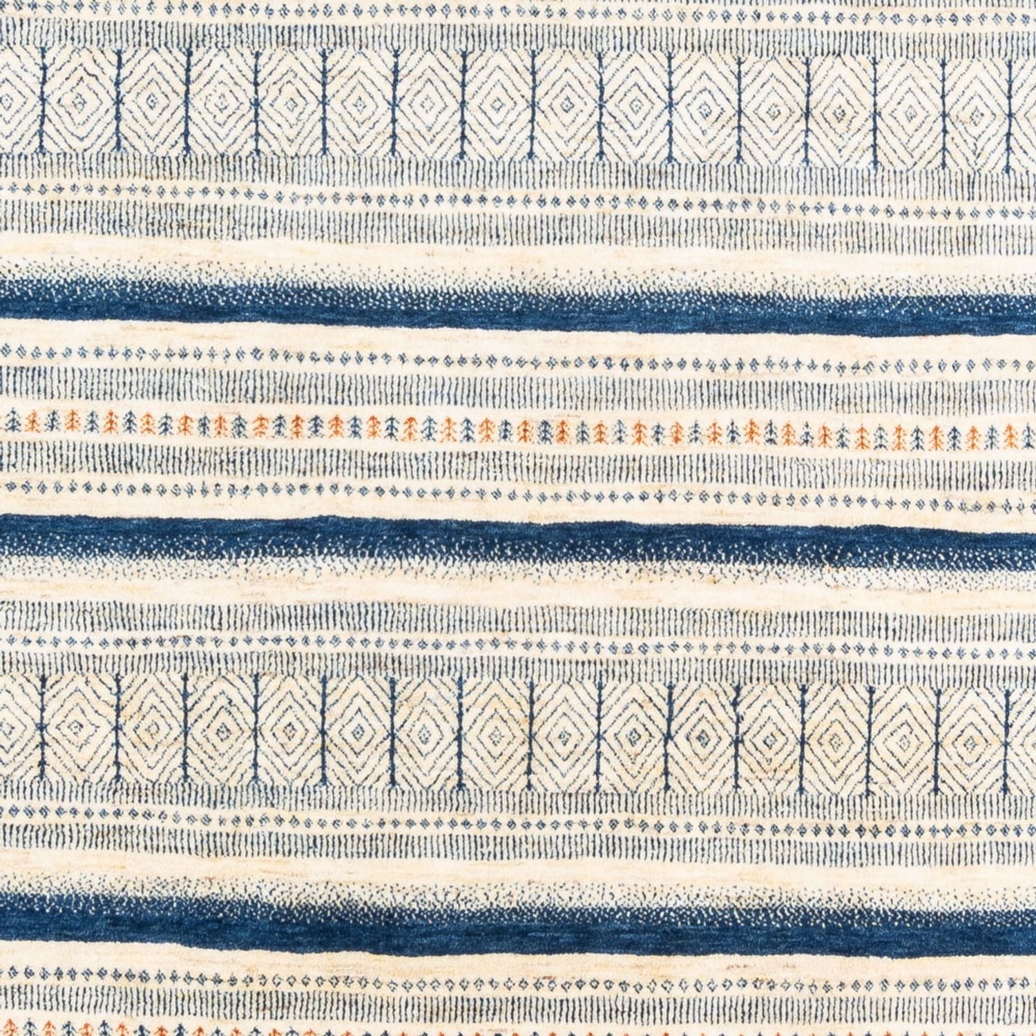 Gabbeh Tæppe - Loribaft Persisk - 308 x 226 cm - creme
