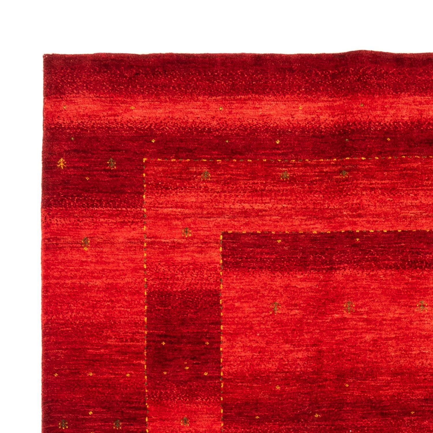 Gabbeh Tæppe - Loribaft Persisk - 277 x 217 cm - rød