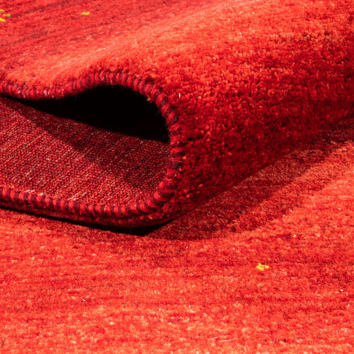 Gabbeh Tæppe - Loribaft Persisk - 277 x 217 cm - rød